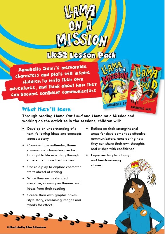 Llama Out Loud and Llama On a Mission - Lesson Plan and Worksheets - 